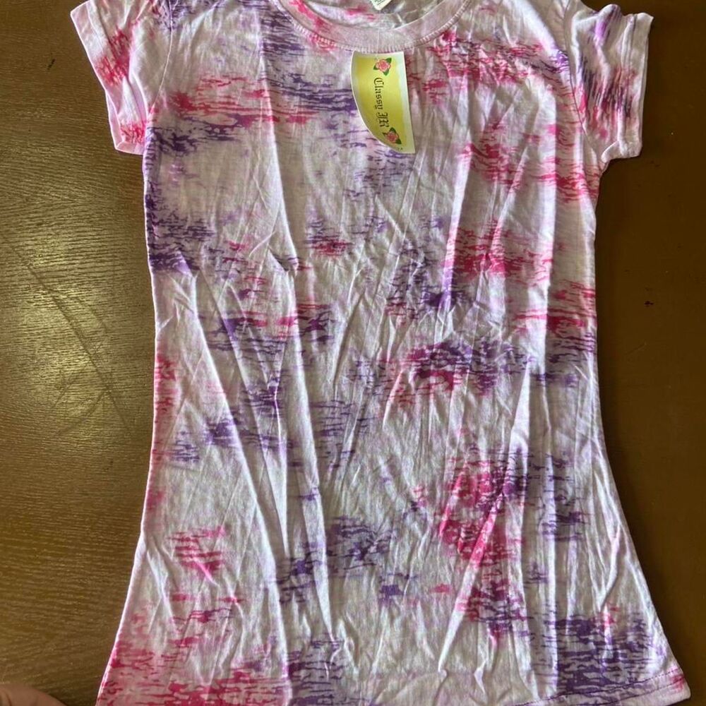 Classy Jr. pink and purple tie dye T-shirt